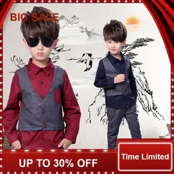Летний брендовый комплект для малышей Одежда для маленьких джентльменов Нарядный костюм в европейском стиле для маленьких мальчиков