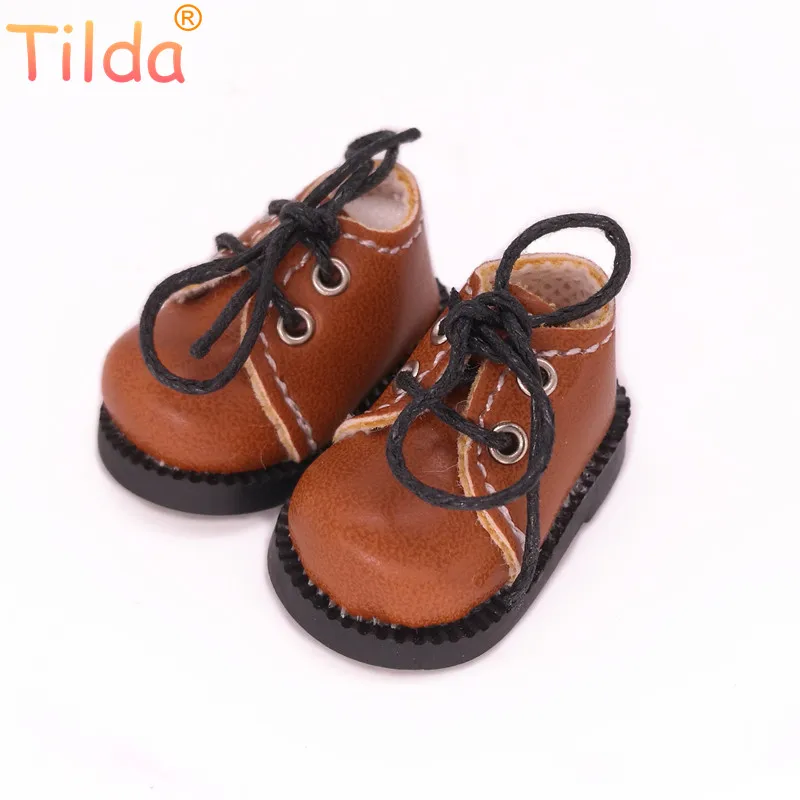 Tilda 1/8 Doll Boots Toy Shoes For Blythe Realfee Doll Mini Shoes for Blyth Azone BJD Accessories for EXO KPOP 15cm Cotton Dolls Doll Shoes Doll Accessories