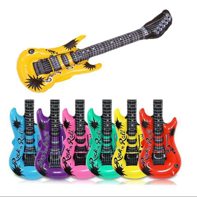 

1pcs 53cm/93cm Inflatable Air Guitar Kids Children Toy Blow Up Party Fancy Random Color