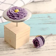 Шелк цветок база ногтей 3d мороженое торт цветок декоративные аксессуары иглы Инструменты для выпечки ногтей