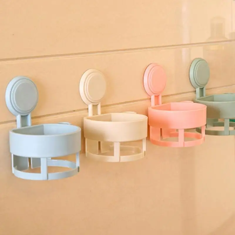 البلاستيك مجفف الشعر حامل الحمام قوي جدار الالتصاق مجفف الشعر حامل مجفف شعر تخزين الرف الرف