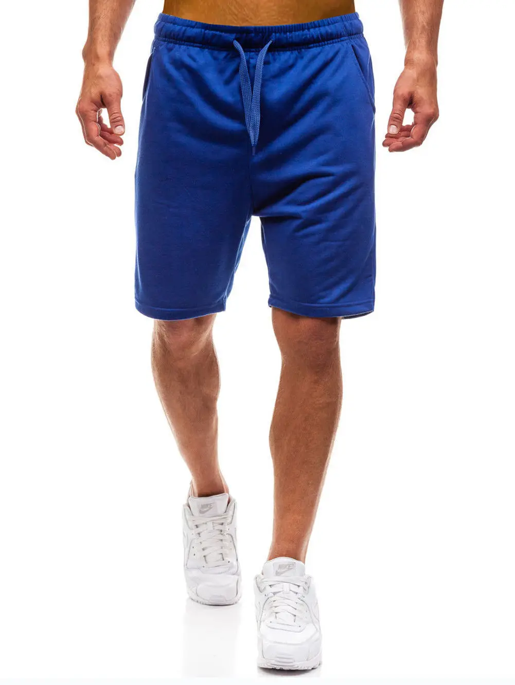 Мужские летние спортивные шорты свободные шаровары тренировочные Мешковатые повседневные шорты для бега черный синий серый