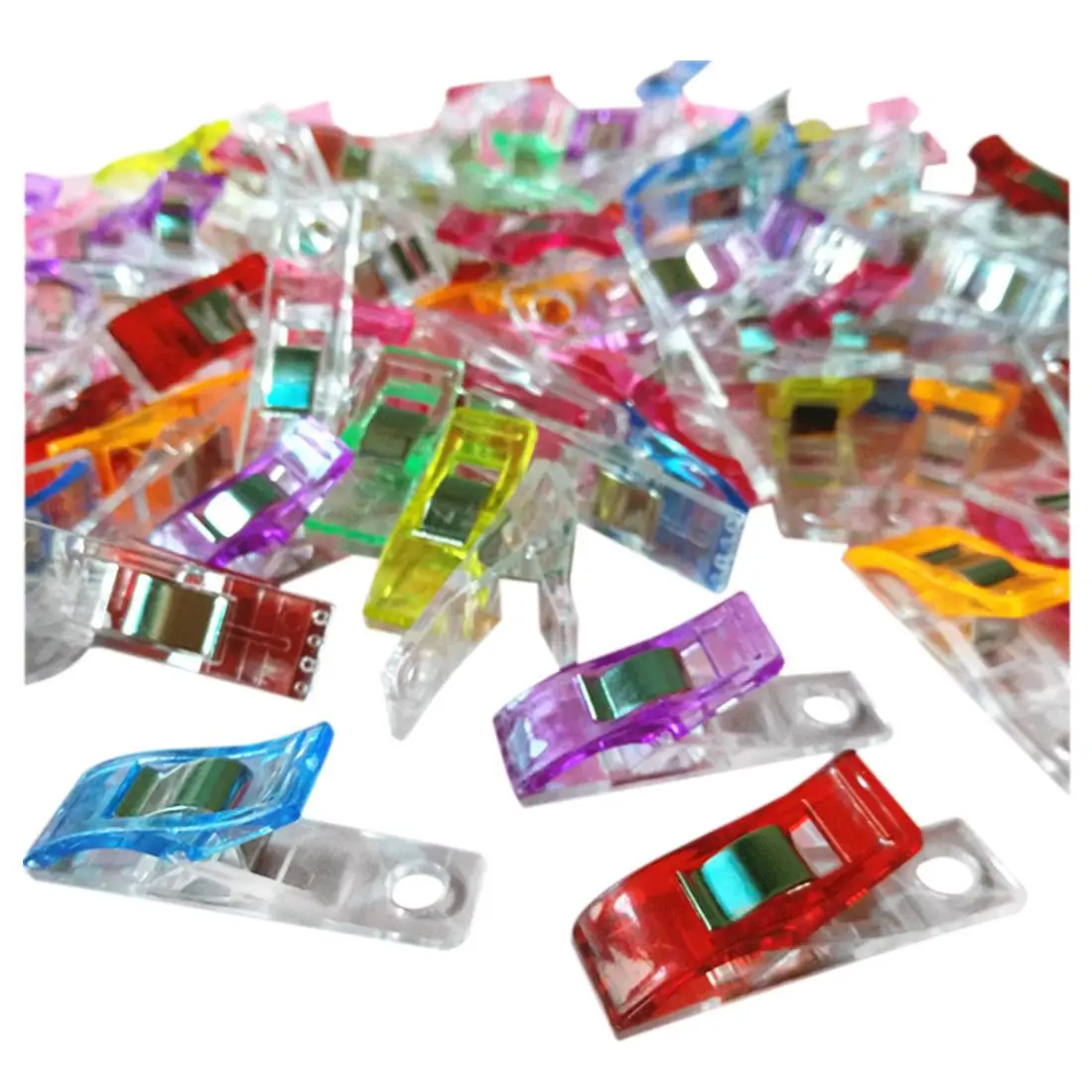 

50 Pieces Sewing Clip for Patchwork Clip Clasps Plastic Clips for Sewing