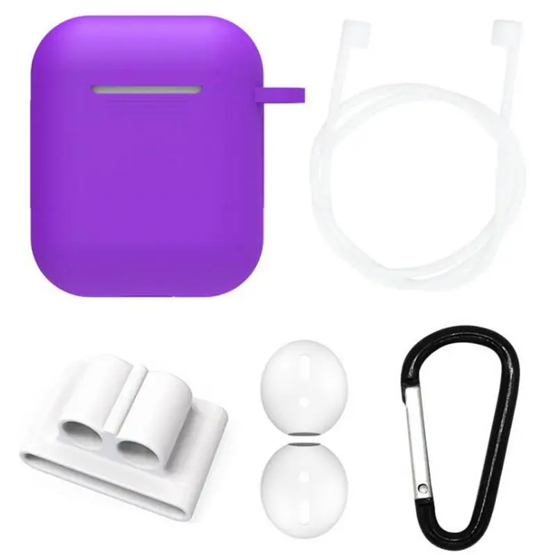 

Silicone Protective Cover Set Combination Wireless Earphone Anti-Lost Rope Silicone Earplugs Sleeve For Airpods I9S Fashion Mini