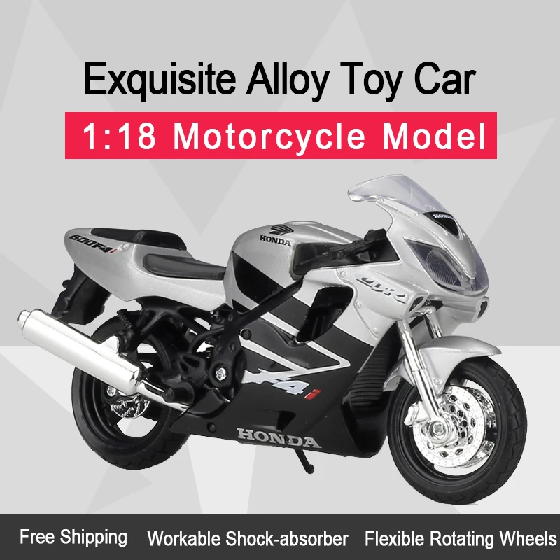 Модель мотоцикла MAISTO 1:18 Honda CBR600F4i литая под давлением реальная