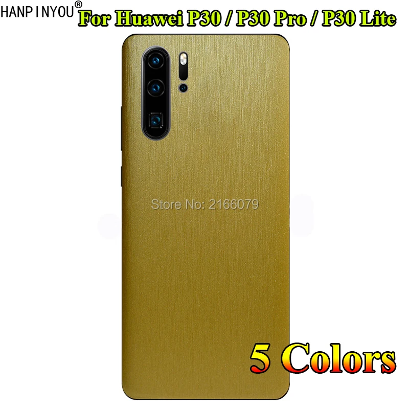 

For Huawei P30 / P30 Pro / P30 Lite Back Cover Brushed Metal Decal Skin Phone Protective Wire Drawing Sticker