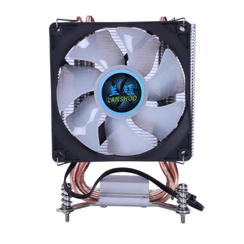 

Lanshuo Pure Copper 4 Heat Pipe Thermal Processor Cooler For Lga /1150 / 1151/1155/1156/1366 Intel Multi-Platform Cpu Radiator