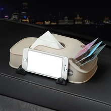 Автомобильный модельный тканевый ящик многофункциональный держатель для телефона карта и контейнер для салфеток автобумага сумка держатель для телефона контейнер