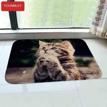 Современный художественный Рисунок милый кот 40x60 см Коврик для