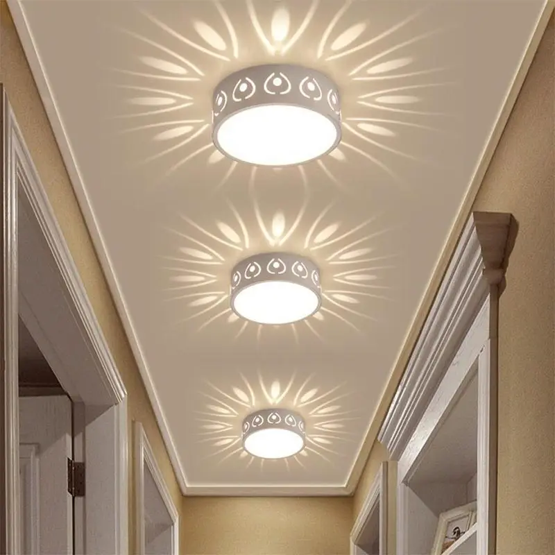 3W/5W LED Apliques De Pared/Lámpara de techo Spot Luz Botón de Iluminación Dormitorio Pasillo 