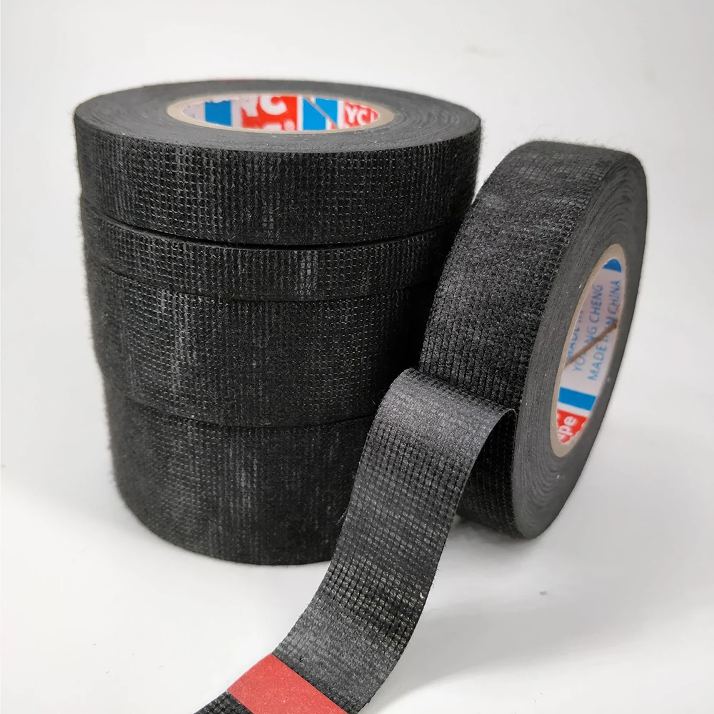

1Pcs Black Adhesive Tape Cable Harness Velvet Tape 15m Car Velvet Wiring Harness Tape Cloth Velvet Flame Retardant Tape 2019 New