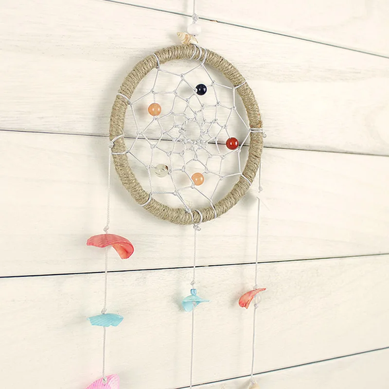 Kühlen erfrischenden sommer strand shell dreamcatcher anhänger möbel anhänger idyllischen stil shell wind glocke freund geburtstag geschenk