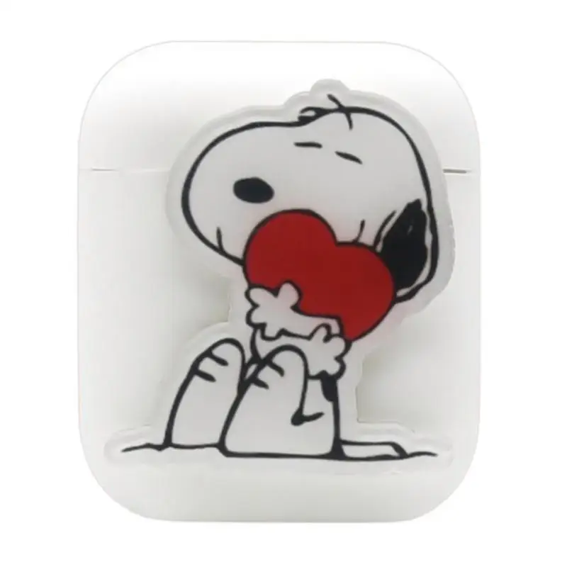New Cute Wireless Bluetooth Headset Case Anti-fall Dustproof Cartoon Headset Box Silicone Storage Case For Airpods Apple