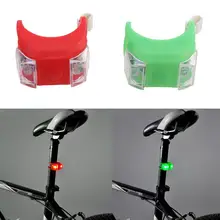 2 шт велосипедный светильник силиконовые велосипедные фары велосипедные лампы батареи горные велосипеды задние фонари велосипедные принадлежности(красный+ зеленый