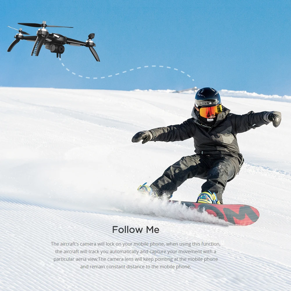 MJX Bugs 5W B5W GPS RC Drone with WIFI FPV 1080P HD Camera Auto Return Follow Me Mode RC Quadcopter VS MJX Bugs 3 Pro B2W B3H