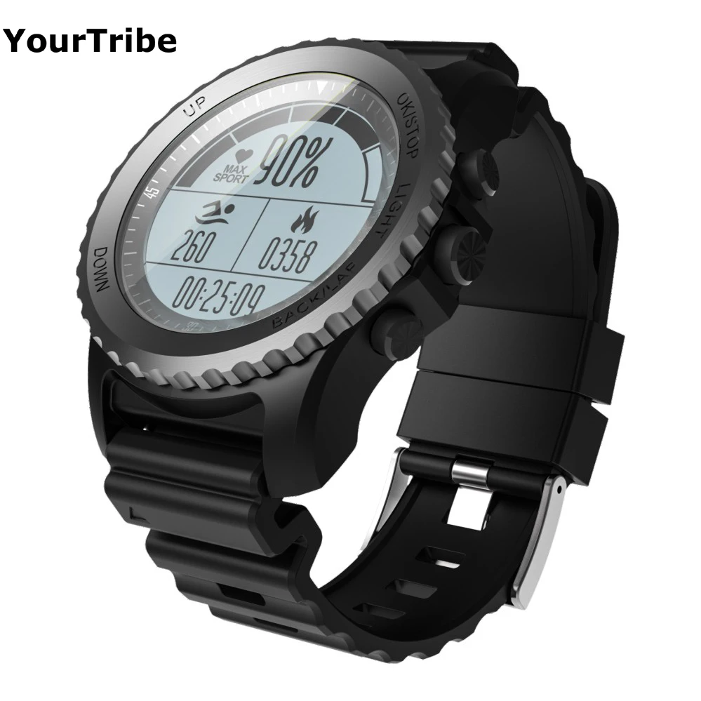 

S968 GPS Smart Watch IP68 Waterproof Smartwatch Dynamic Heart Rate Monitor Multi-sport Men Swimming Running Sport Watch