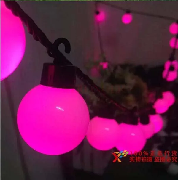 Светодио дный 5 м LED Navidad Light String 20 Ball 8 цветов черный провод светодио дный вечерние вечеринка праздник Рождество Свадебные украшения огни