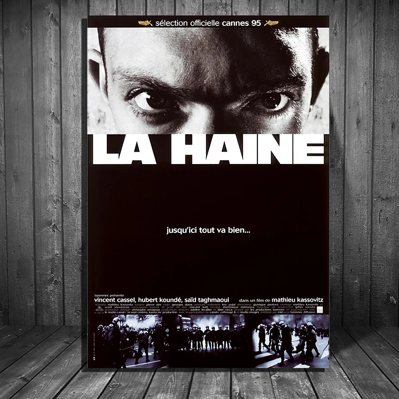 

La haine (1995) Vintage movie poster 24x36 inch 001