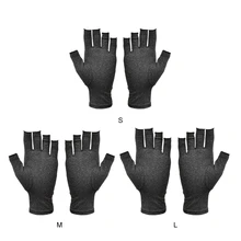 1 пара половина пальцев эластичные перчатки анти-отечность компрессионные лечение артрита перчатки абсолютно новые