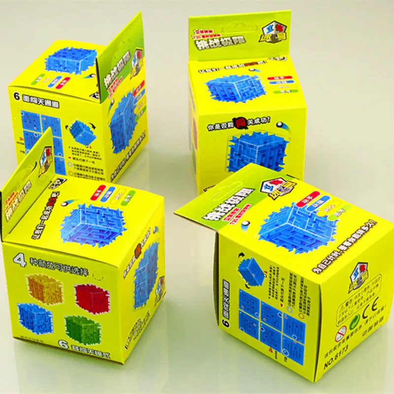3D Мини скоростной кубик лабиринт магический куб головоломка игра кубики магикос Обучающие игрушки Лабиринт катящийся мяч игрушки для детей и взрослых