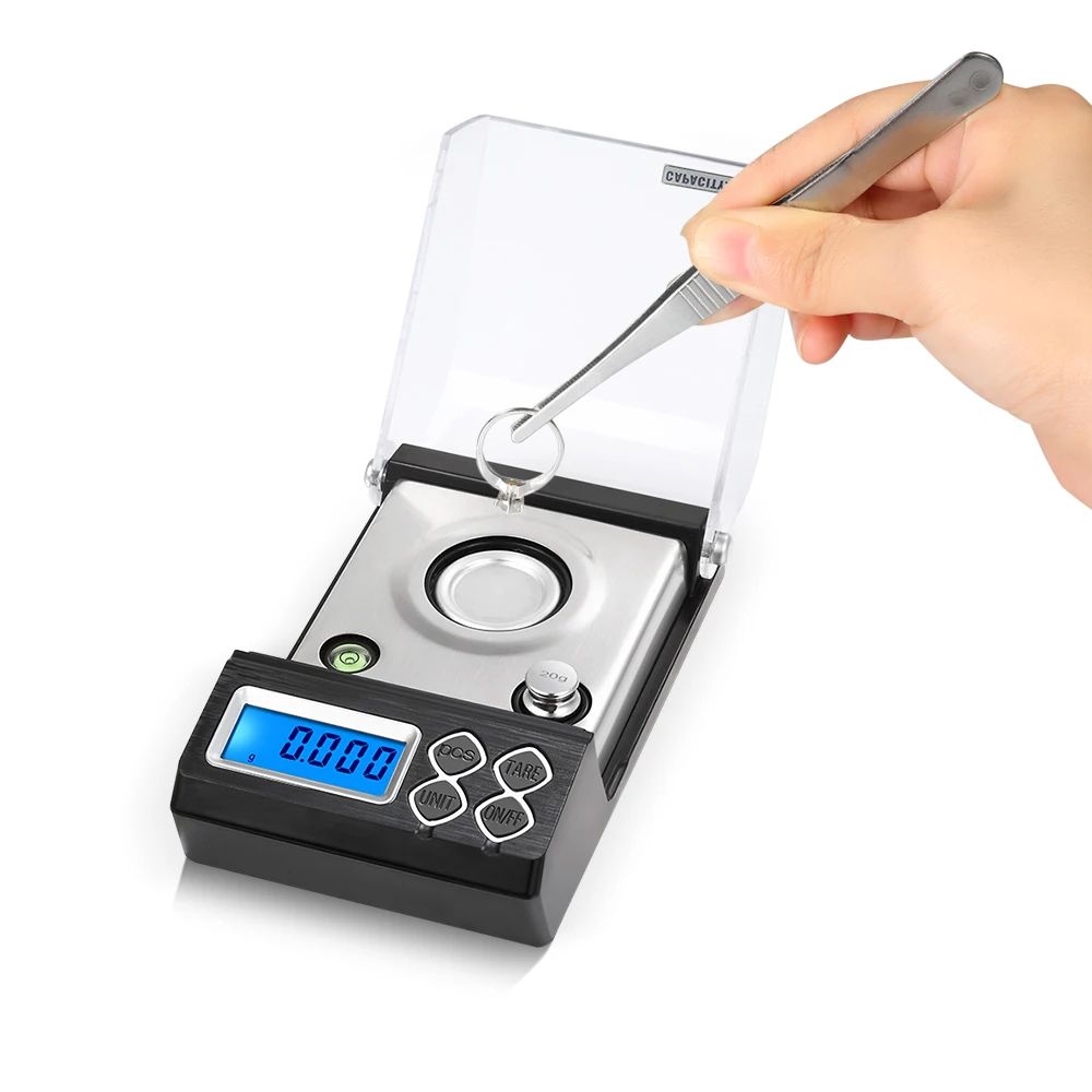 High Precision Professional Digital Milligram Scale 20g/0.001g Mini Electronic Balance Powder Scale Gold Jewelry Carat Scale High Precision Professional Digital Milligram Scale 20g/0.001g Mini Electronic Balance Powder Scale Gold Jewelry Carat Scale