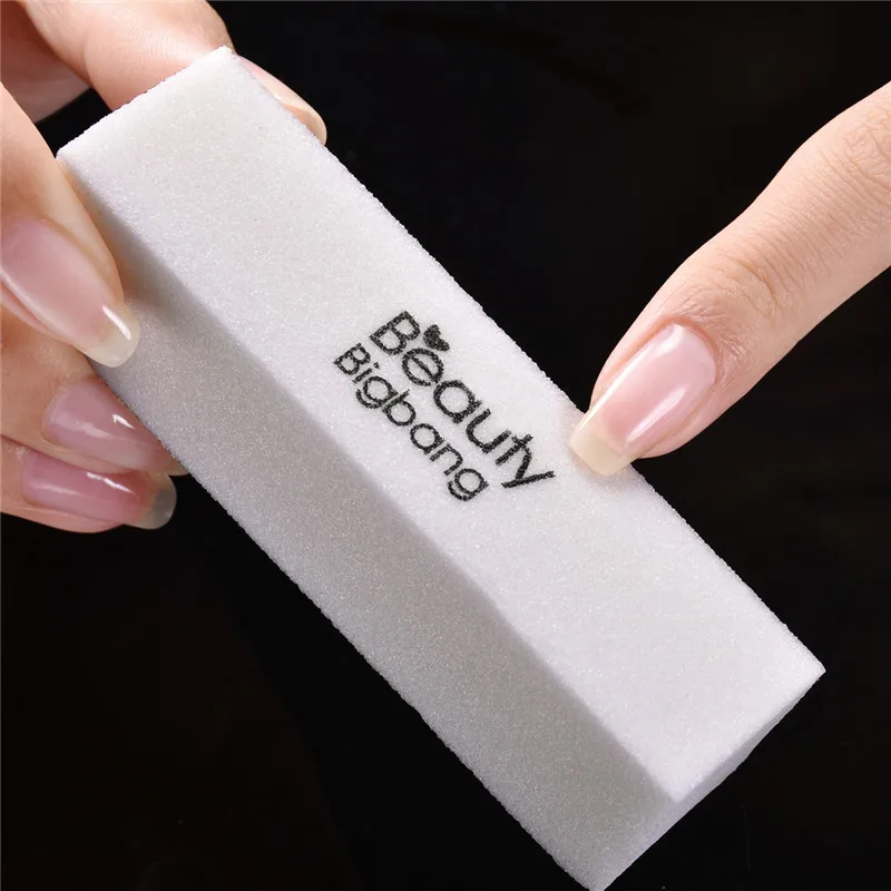 BeautyBigBang 4 PCS Sanding Sponge Nail File Buffer Block for UV Gel