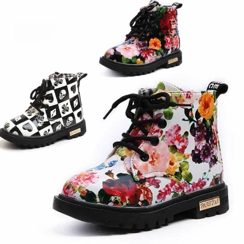 Children's Baby Girl Boots Winter New Arrivals Snow Boots Children's Shoes Children Patent Leather Kids Boy Boots Size 21-30