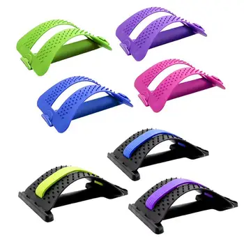 

Back Massager Stretcher Fitness Massage Equipment Stretch Relax Stretcher Lumbar Support Spine Pain Relief Chiropractic