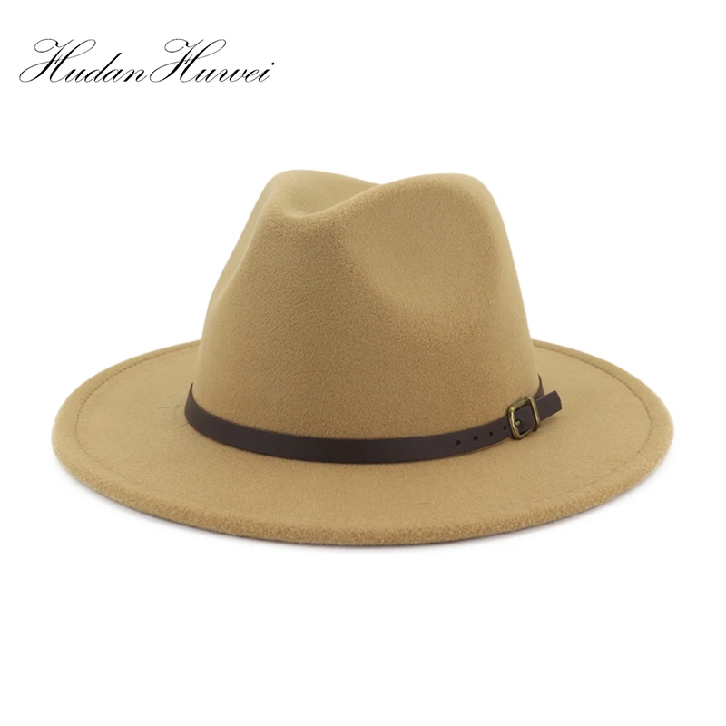 Новая Осенняя мужская шляпа Fedora Wo Мужская мода джаз лето весна черный имитация
