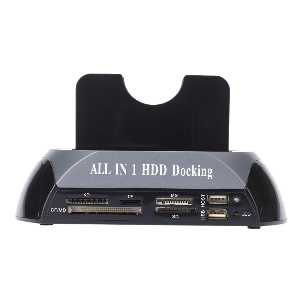 2 5 дюймов 3 Sata/Ide Hdd корпус Док станция Dual Bay жесткий диск док станции E Sata Card Reader Hub Usb