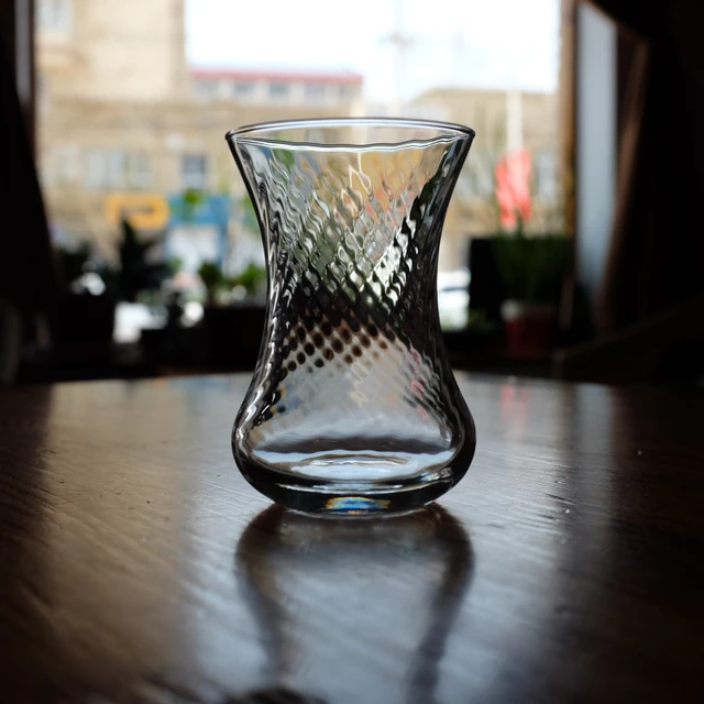 Black & White Turkish Coffee Cups W/Water Glass Set