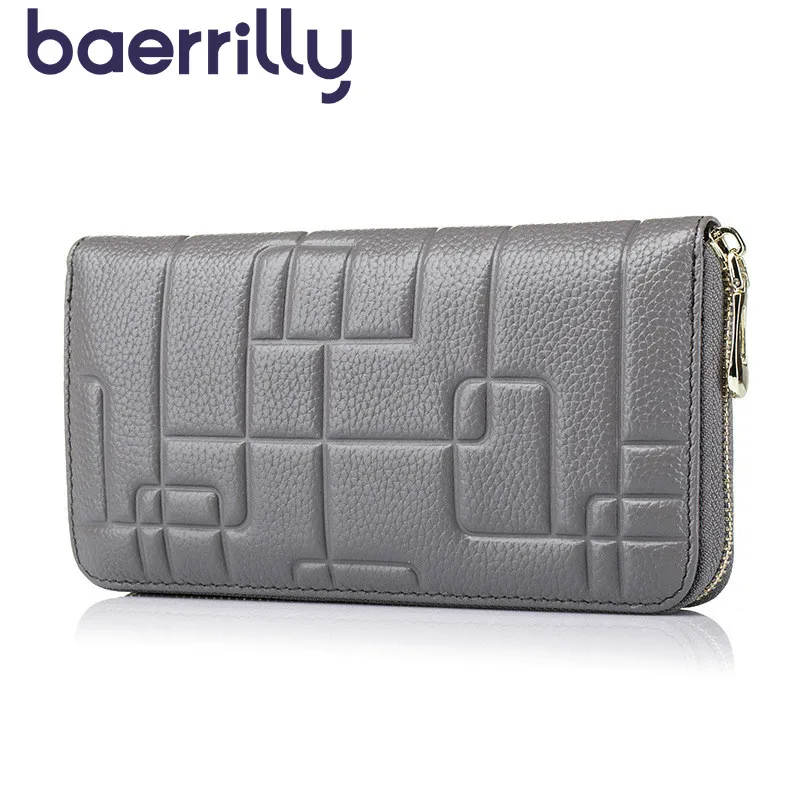 

Women Wallet Long Coin Purse Zipper Money Pocket Woman Phone Pockets Clutch Bags Genuine Leather Card Holder Cartera Fashion