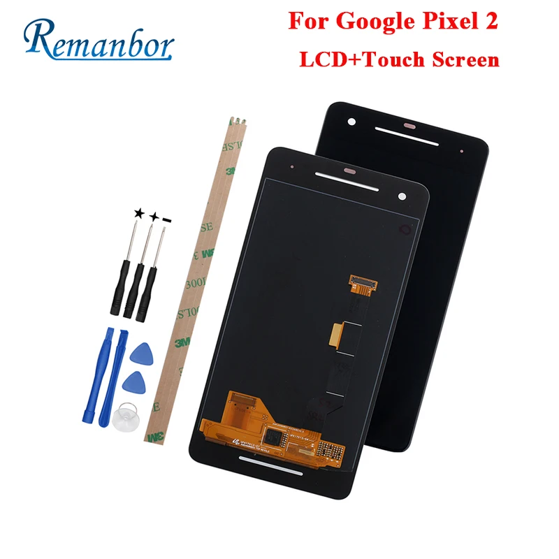 

Remanbor For Google Pixel 2 LCD Display And Touch Screen Perfect Repair Parts For Google Pixel 2 Digital Accessory 5.0" +Tools