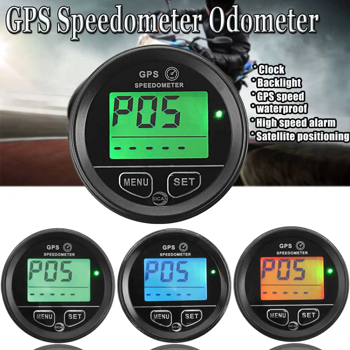 

60mm Motorcycle GPS Speedometer Odometer for Motorcycle Atv Marine Boat Buggy Golf Go Cart Truck