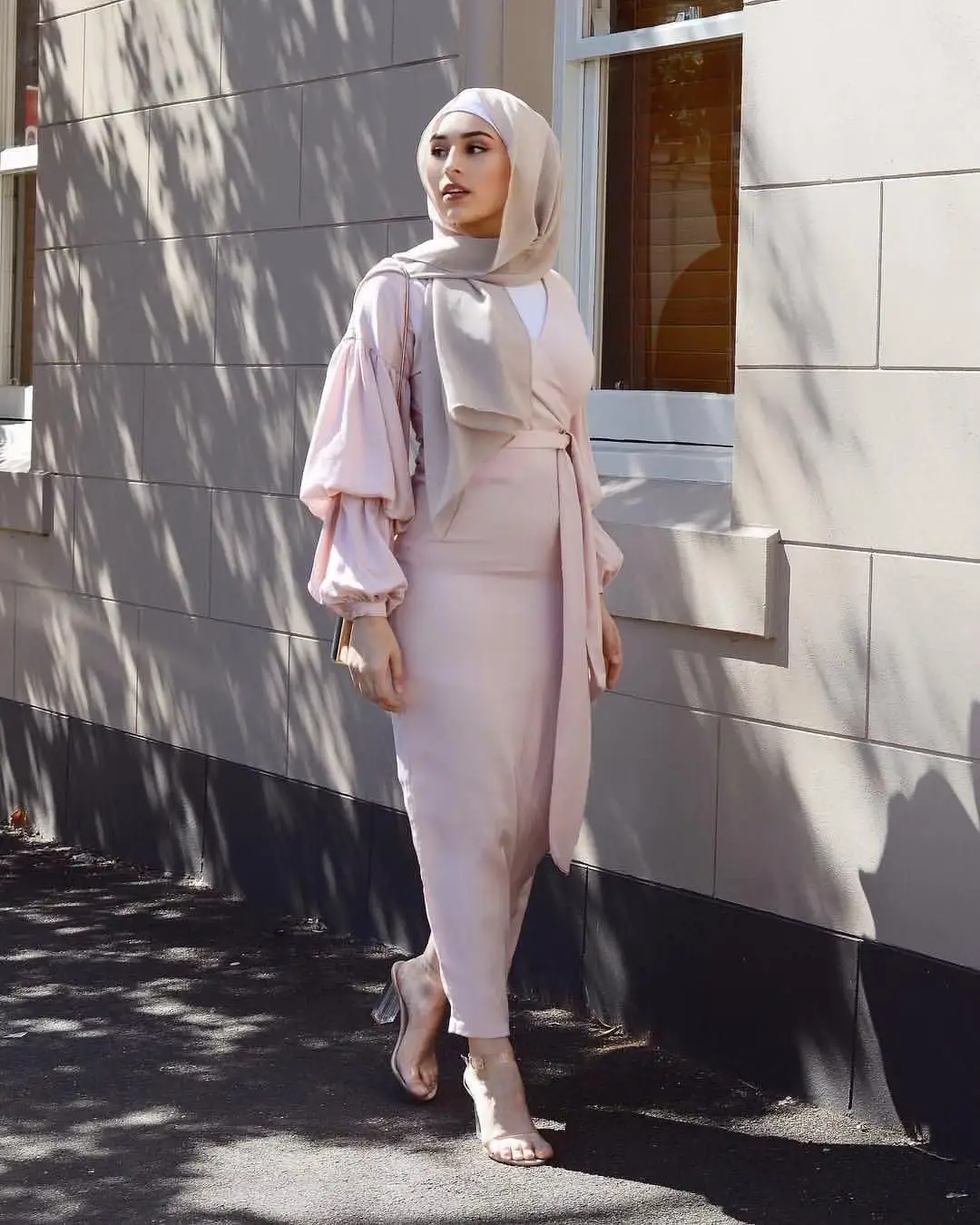 Abaya женское платье Ближнего Востока с запахом исламский арабский цзилбаб V