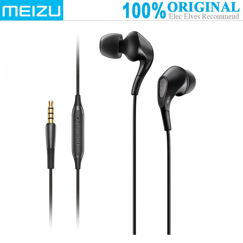 MEIZU Flow Three Hybrid Units In-Ear Earphones (HiFi Bass Venting System Noise Cancelling Answering Phone Song Switching) | Электроника