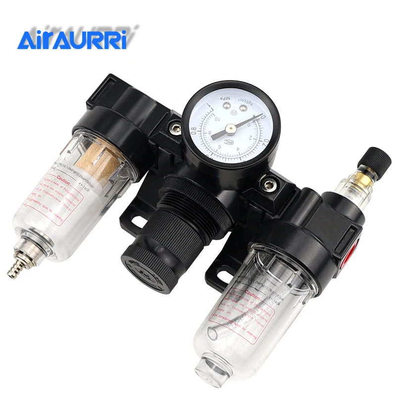 

AC2000 1/4" BSPT Air Pressure Filter Regulator Lubricator 750 L/min