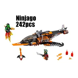 WAZ Совместимость Ninjagoes 70601 Лепин 06026 242 шт. блоки Ninjago рисунок небо игрушечные акулы для детей строительные блоки