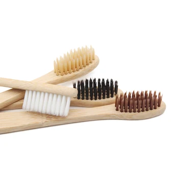 

15 PCS Adult Environmentally Wood Toothbrush Novelty Bamboo Toothbrush Capitellum Bamboo Fibre Wooden Handle