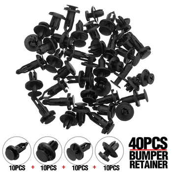 

40Pcs 7mm-10mm Car Rivet Fastener Push Clips 4 styles Auto Hole Rivet Retainer Push Engine Cover Car Door Trim Panel Clip