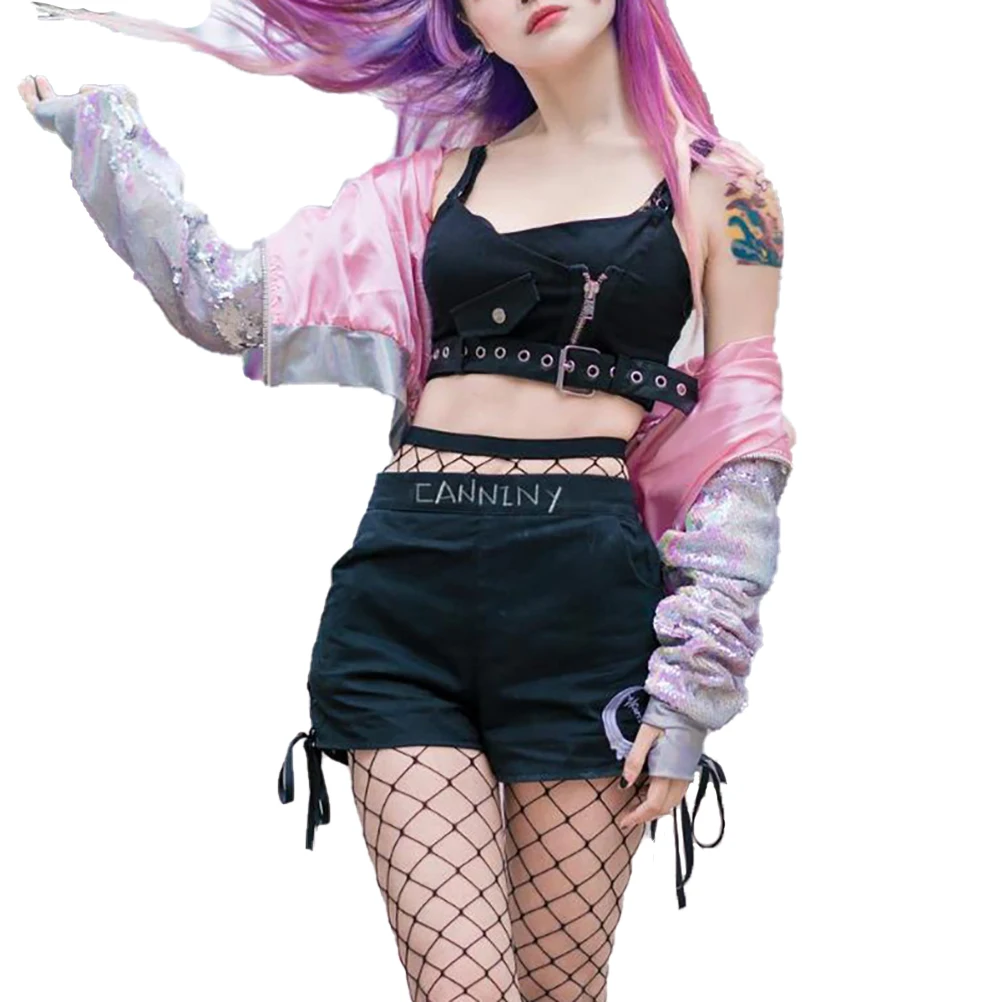 

Causey Sexy Summer Plaid Crop Top Women Short Sleeveless Vest Zipper Tank Top Tee Camisole Feminino