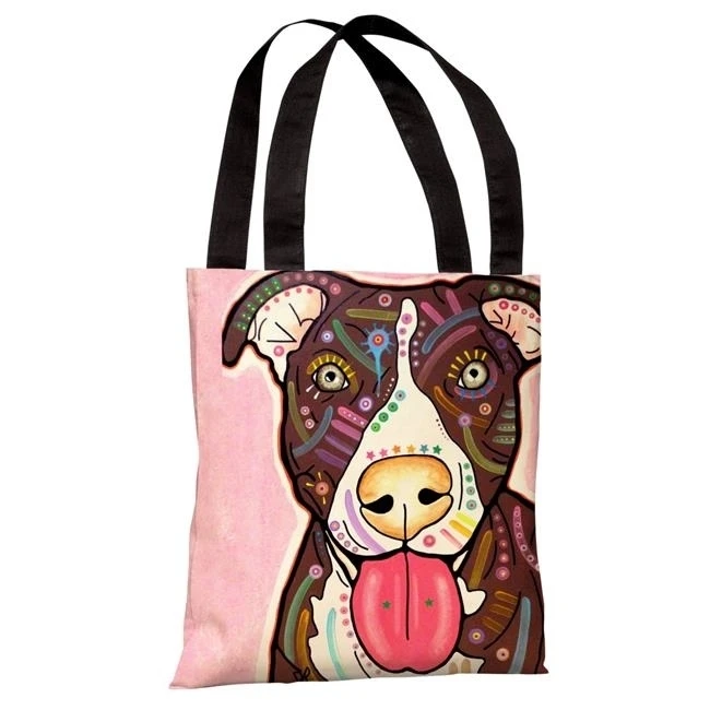 One Bella Casa 71863TT18P 18 in. Bliss Polyester Tote Bag by Dean Russo |