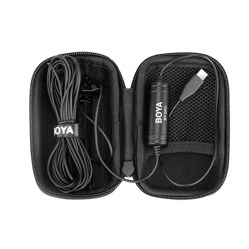 

BOYA Type-C Omnidirectional Clip-on Microphone For Video Recording Metal Mic BY-DM2 For Android Phone