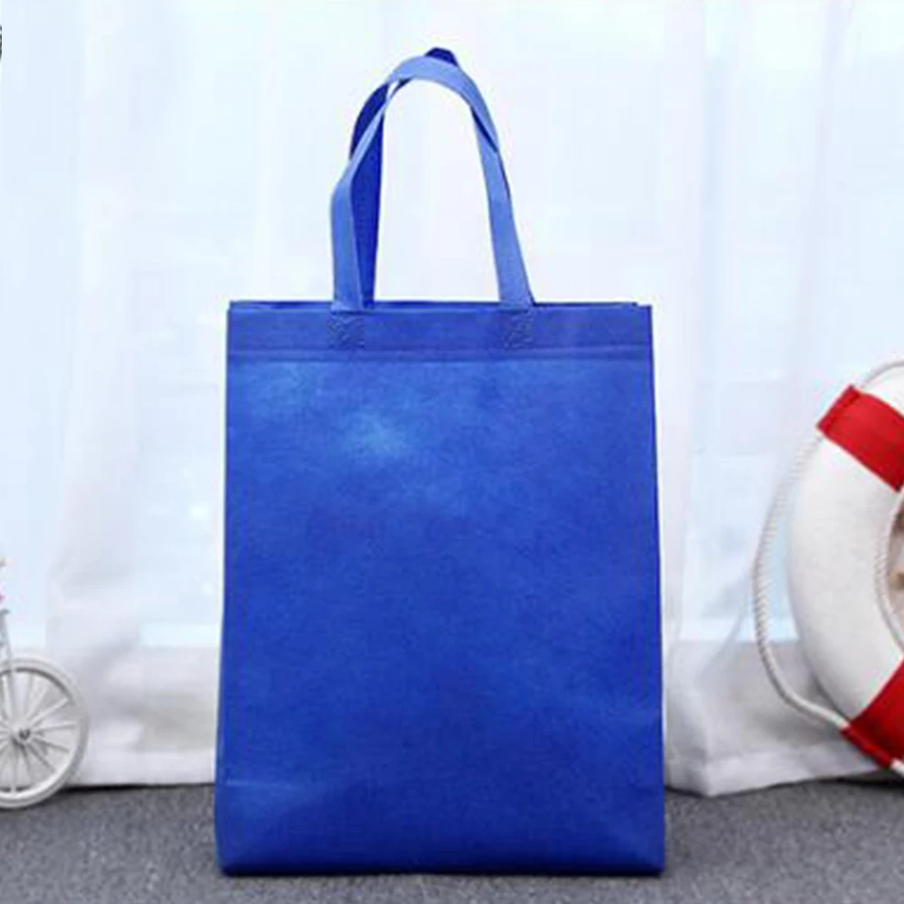 

Reusable Shopping Bag Large Folding Tote Grocery Bag Convenient Storage Handbag Candy Color Eco Shopping Bags Blue Yellow