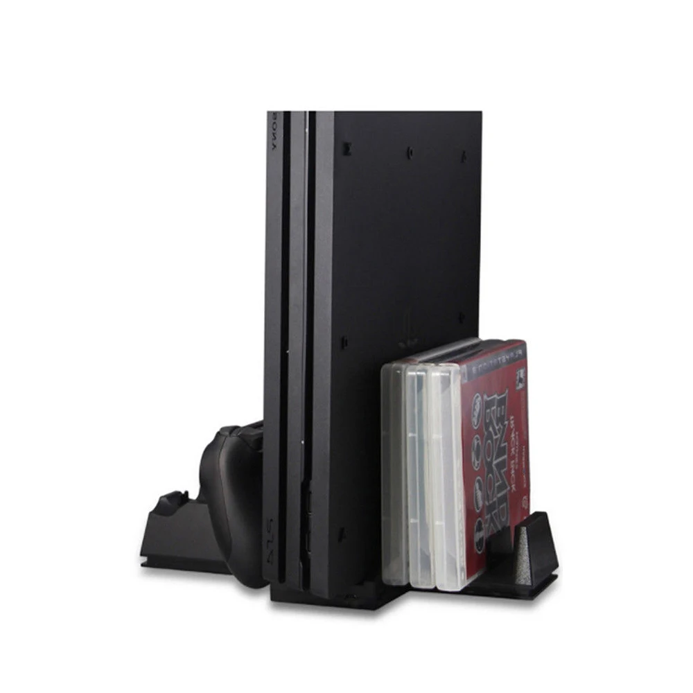 

OSTENT Multifunction Cooling Fan Cooler Charger Dock Stand Disc Holder for Sony PS4/PS4 Pro