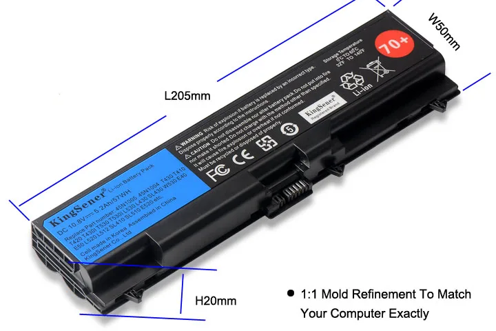 KingSener Корея сотовый Батарея для lenovo ThinkPad T430 T430I T530 T530I W530 SL430 SL530 L430 L530 45N1104 45N1105 45N1013