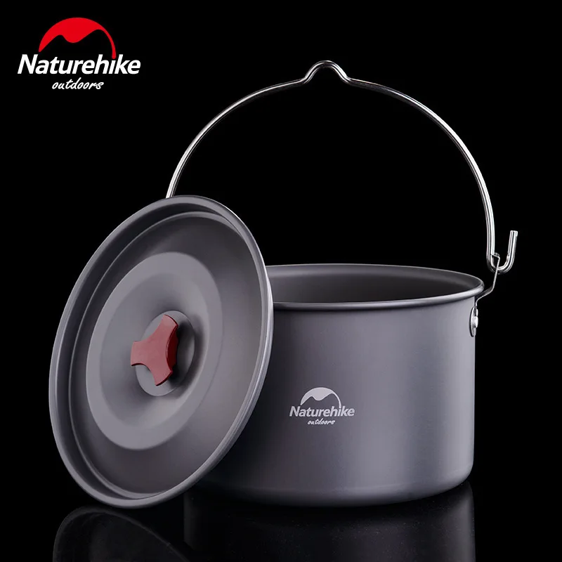 

Naturehike Outdoors 4-6 People Camping Non-stick Pan Camping Hanging Pot Cauldron Team Bonfire Have A Picnic Pot Portable Picnic