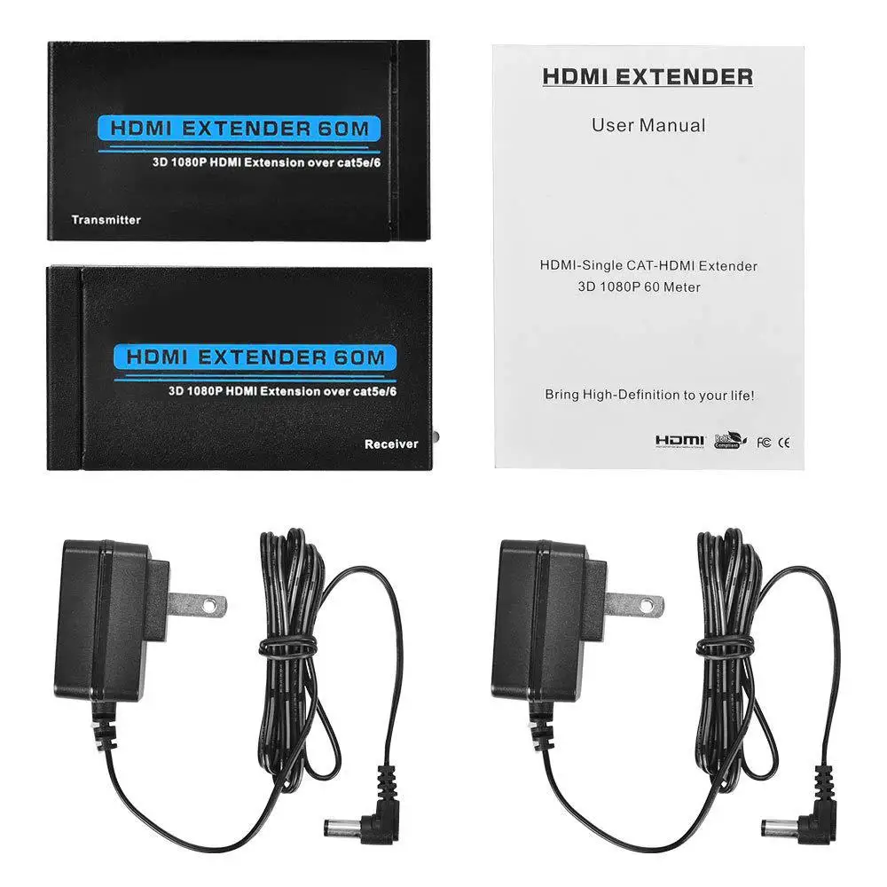 Расширитель Full HD 1080P 3D HDCP EDID Ethernet LAN кабель коммутатор сети RJ45 к нет удлинитель