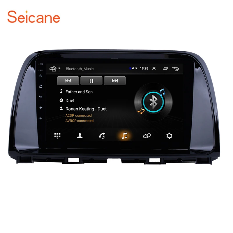 Автомагнитола Seicane 9 дюймов с GPS навигацией поддержкой TPMS DVR задней камерой DAB + 3G