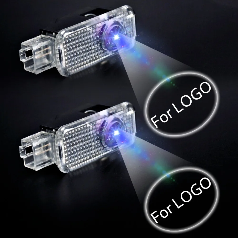 

2Pcs/Set Car Door LED Laser Projector Light Logo Emblem Courtesy Lights Car Ambient Light For VW Passat B5 B5.5 Phaton 2005-2012